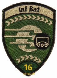 Image de Bataillon d'infanterie 16 vert avec velcro