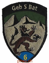 Immagine di Geb S Bat Gebirgs Schützen Bataillon 6 blau mit Klett