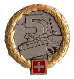 Image de Brigade d'infanterie 5 emblème de béret armée suisse.
