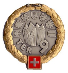 Image de Insigne béret Zone territoriale 9 Armée Suisse