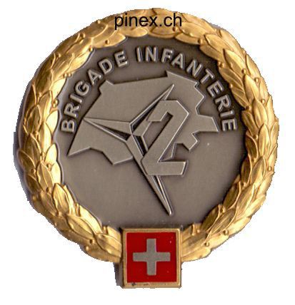 Bild von Infanterie Brigade 2 gold Béret Emblem