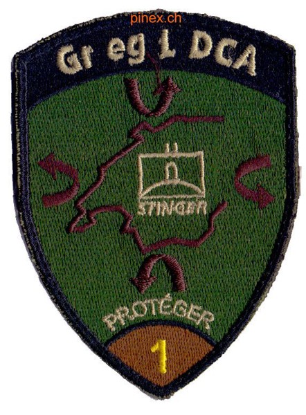 Bild von Gr eg L DCA 1 Stinger Abzeichen braun mit Klett