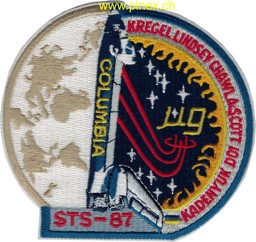 Image de STS 87 Space Shuttle Columbia NASA Patch