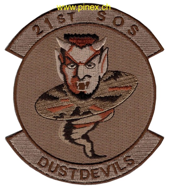 Immagine di 21th Special Operations Squadron Abzeichen Dust Devils braun