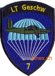 Image de Badge escadrill 7 bleu sans Velcro Forces aériennes suisses,